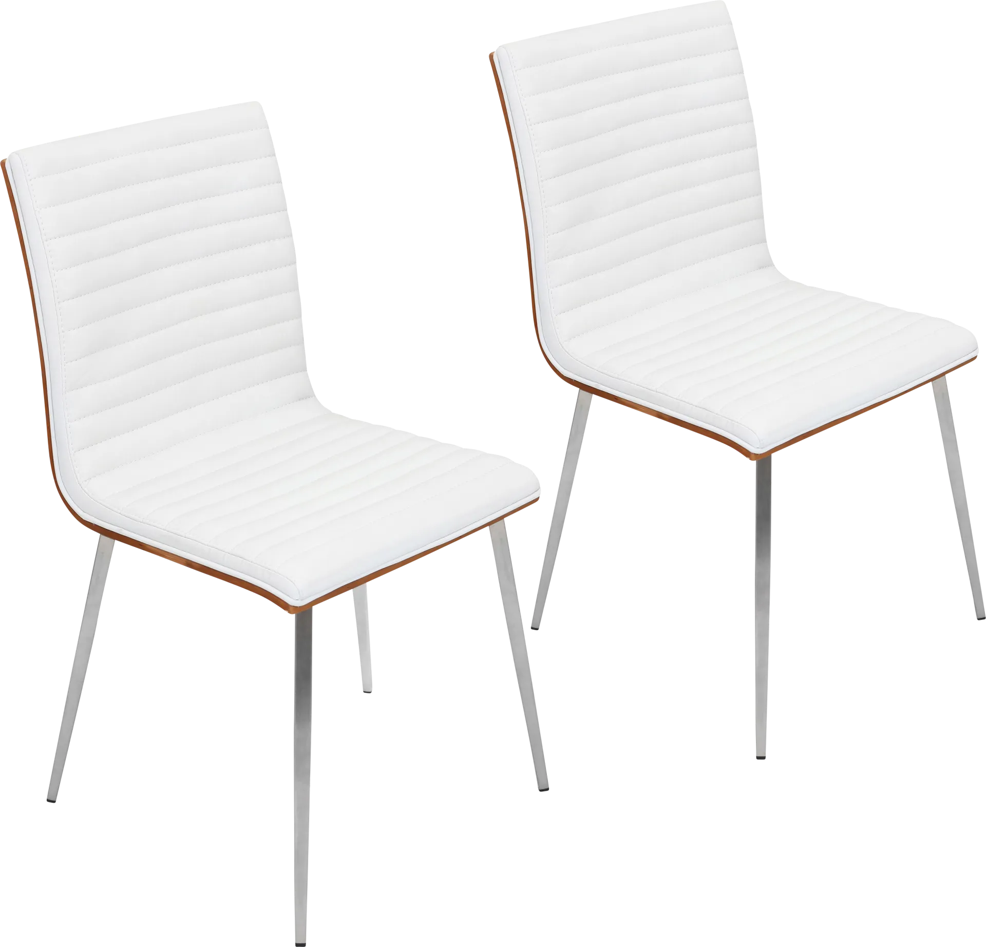 Burnsfield White Swivel Side Chair, Set of 2 - Image 1
