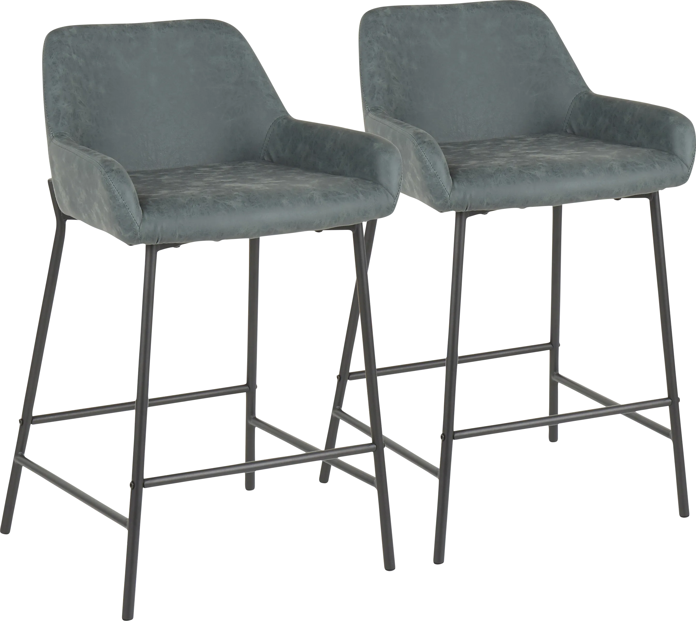 Clarain Green Counter Height Stool, Set of 2 - Thumbnail - Image 1