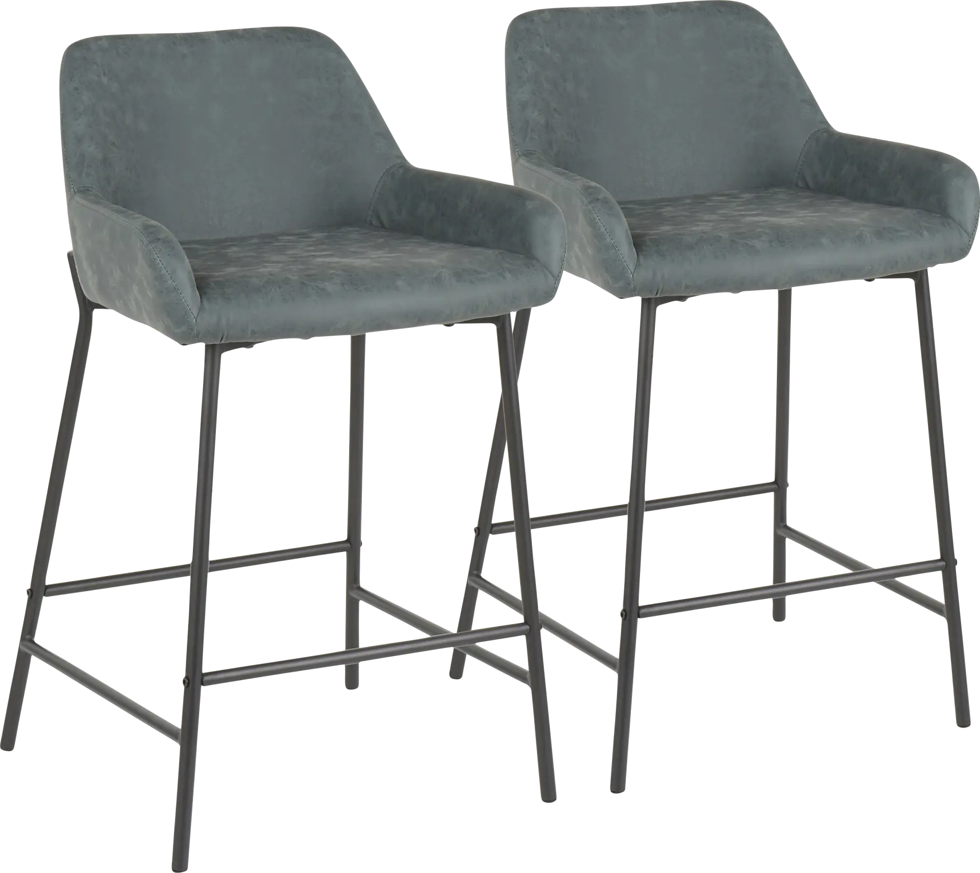 Clarain Green Counter Height Stool, Set of 2