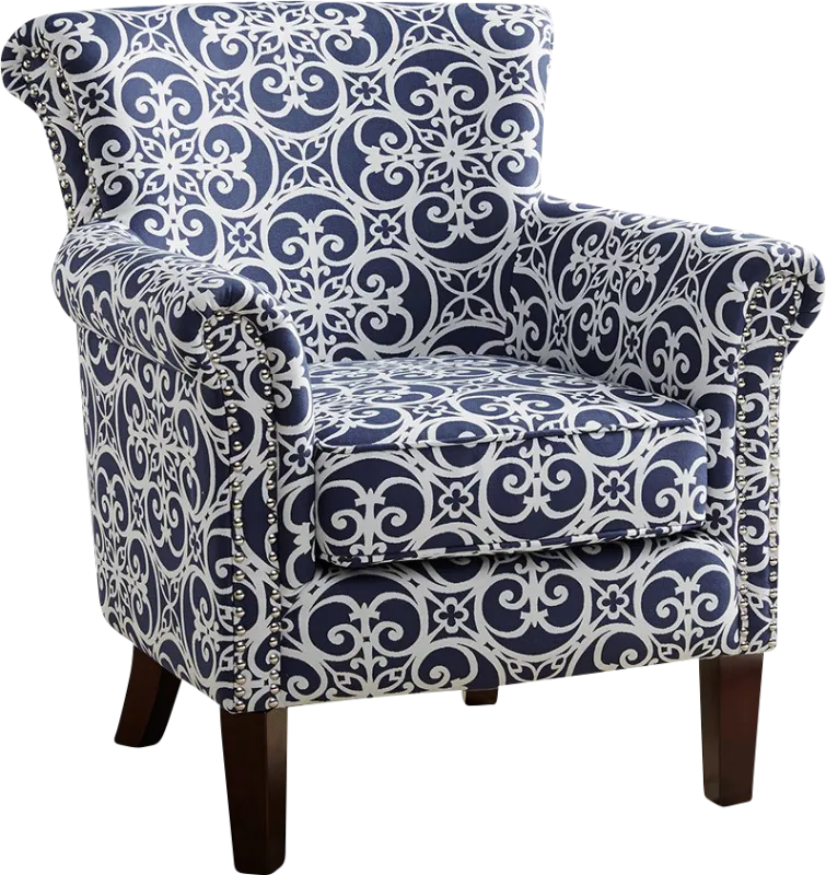 Parwood Navy Accent Chair
