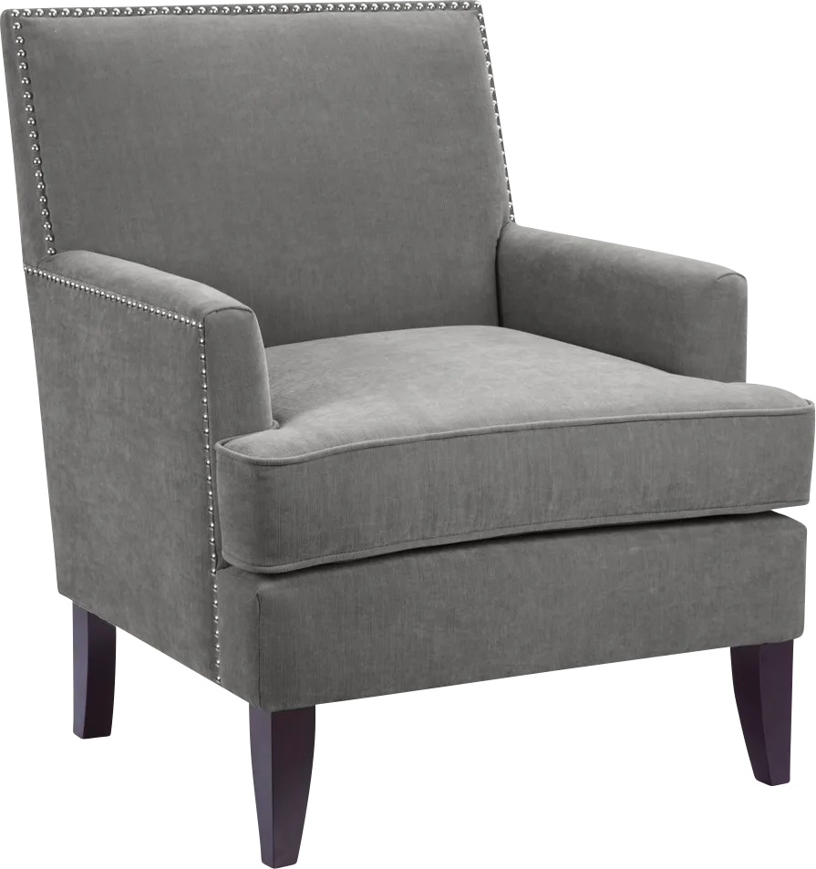 Aubinwood Gray Accent Chair - Thumbnail - Image 1