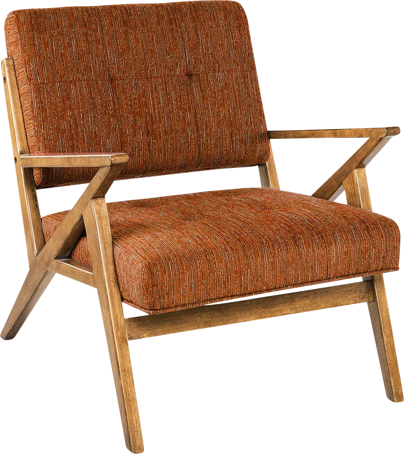 Rawlins Orange Accent Chair - Thumbnail - Image 1