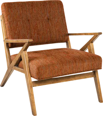 Rawlins Orange Accent Chair