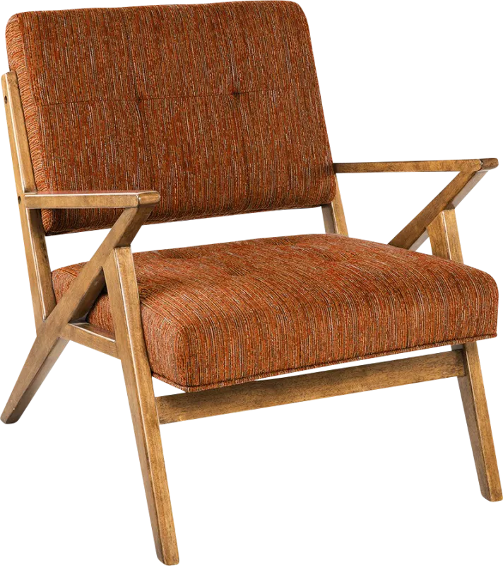 Rawlins Orange Accent Chair