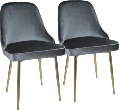 Clovis Blue Dining Chair, Set of 2