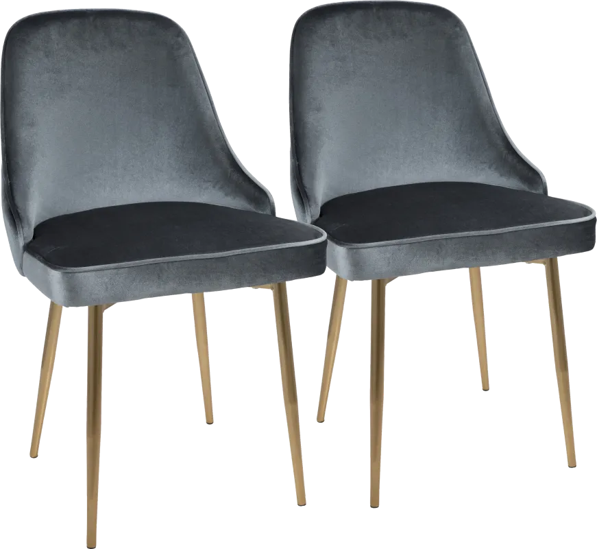 Clovis Blue Dining Chair, Set of 2