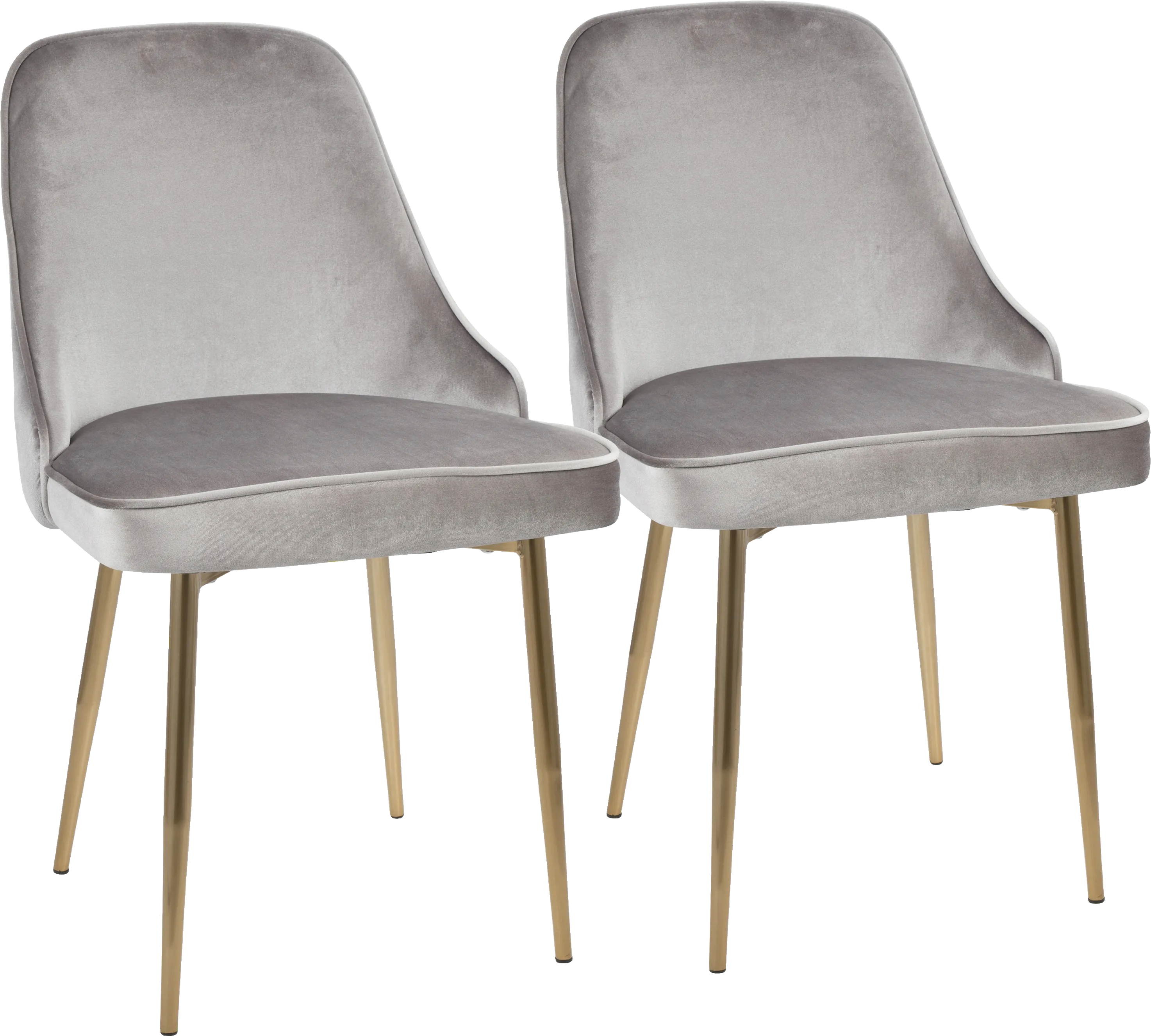 Clovis Silver Dining Chair, Set of 2 - Thumbnail - Image 1