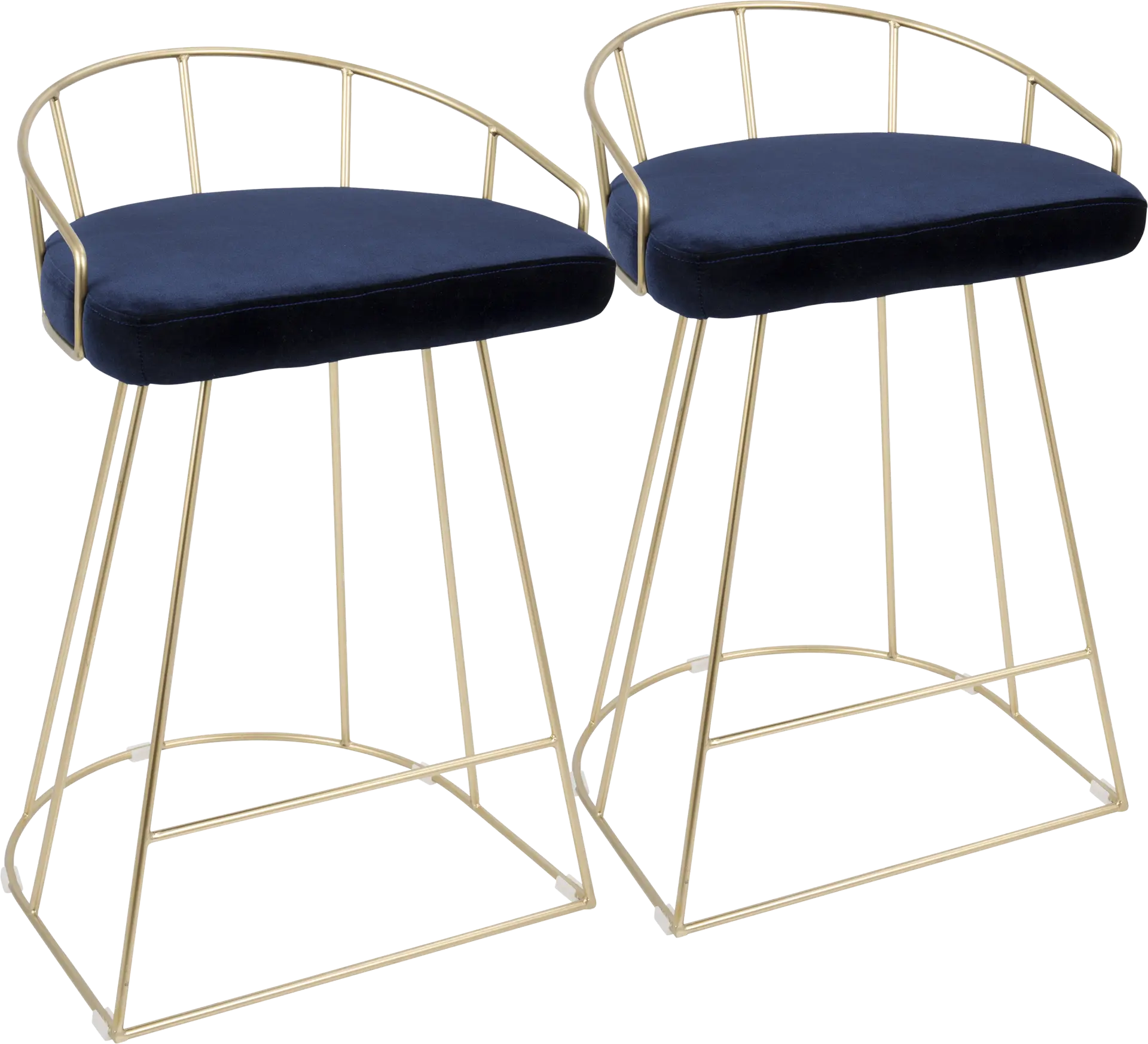 Filia Blue Counter Height Stool (Set of 2)