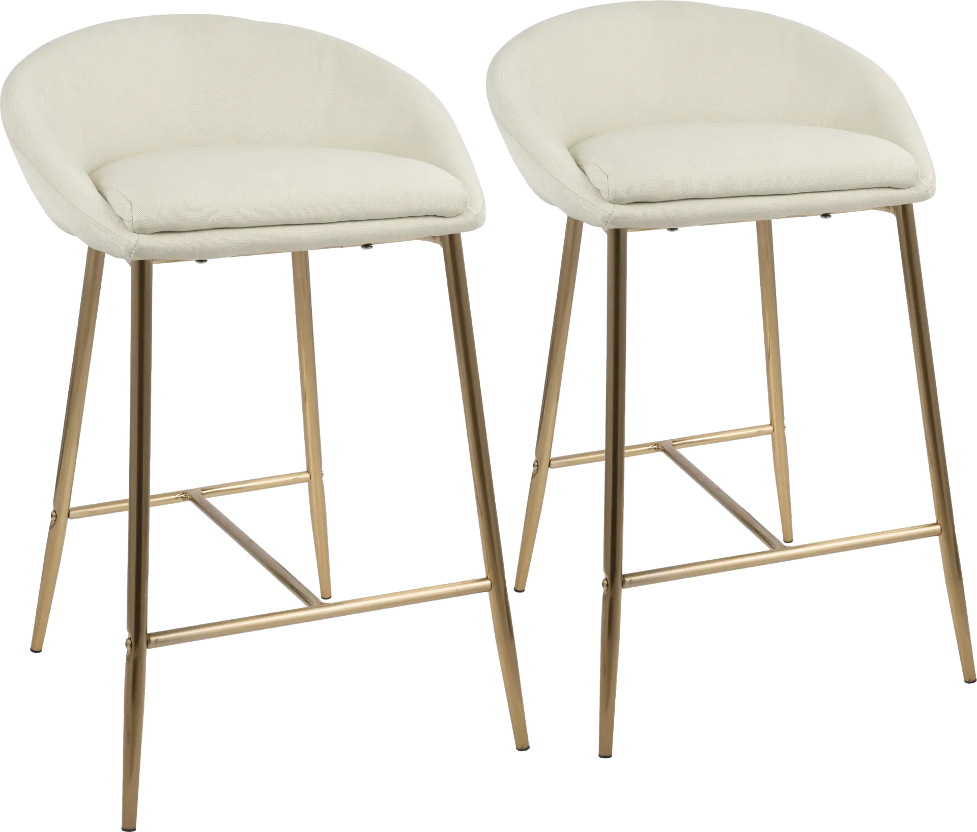 Orna Cream Counter Height Stool (Set of 2)