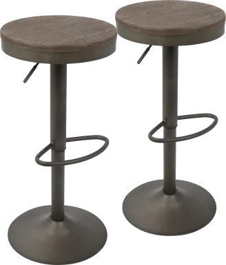 Chaz Brown Barstool (Set of 2)