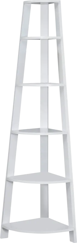 Korgan White Bookcase