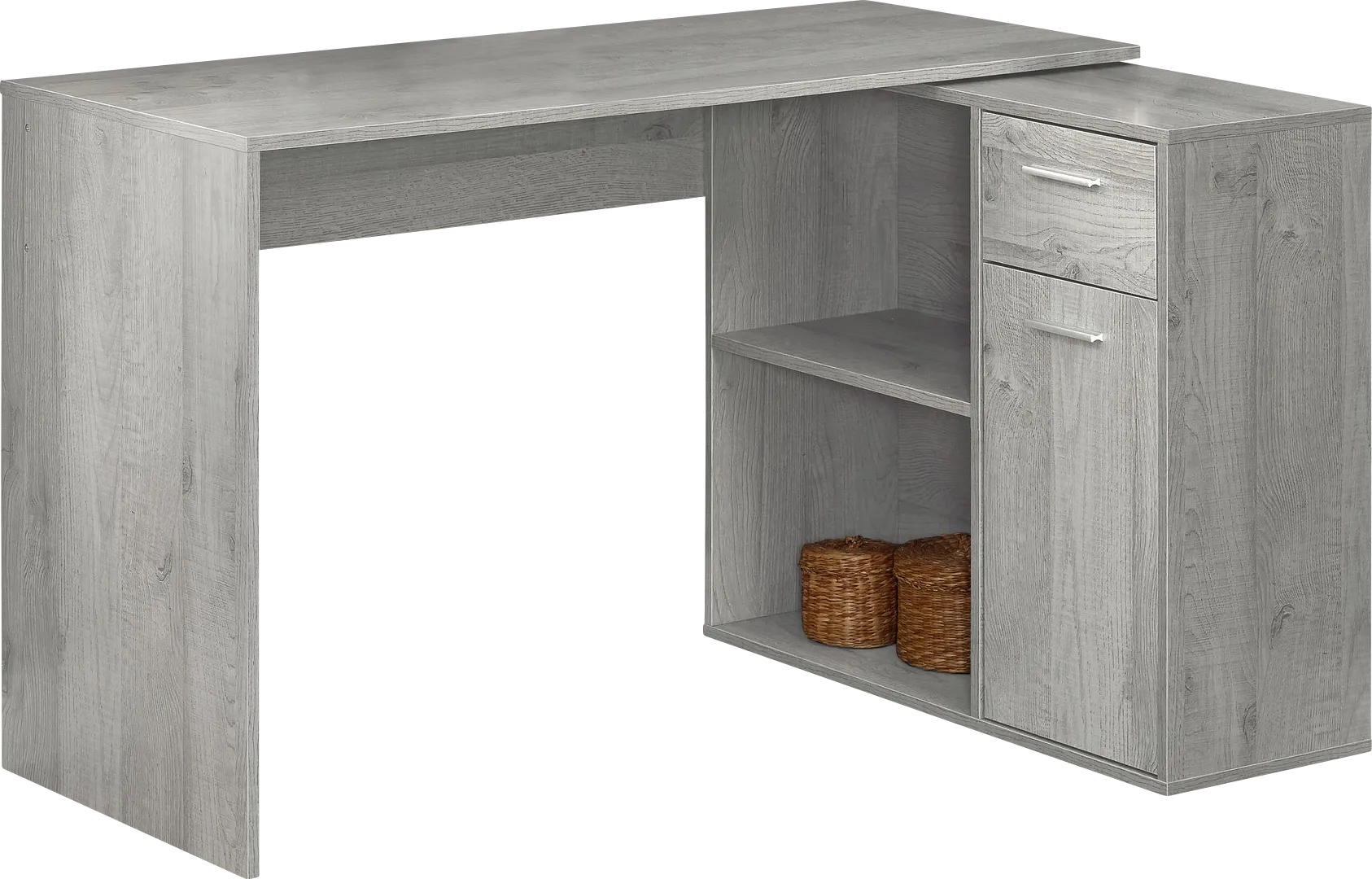 Pinestone Gray Desk - Thumbnail - Image 1