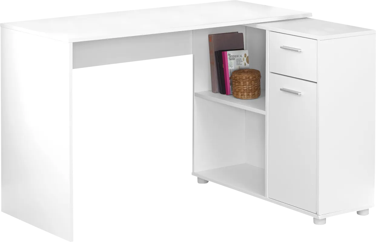Pinestone White Desk