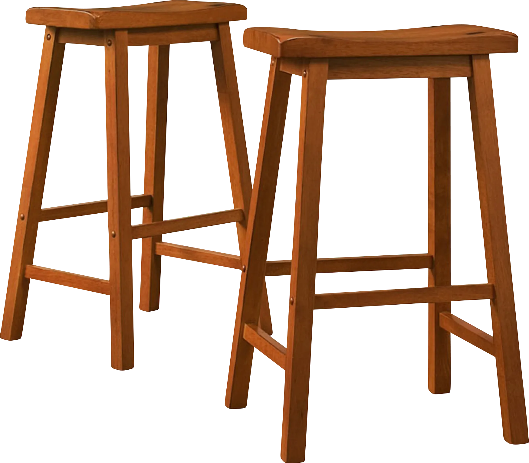 Nario Brown Barstools (Set of 2) - Thumbnail - Image 1