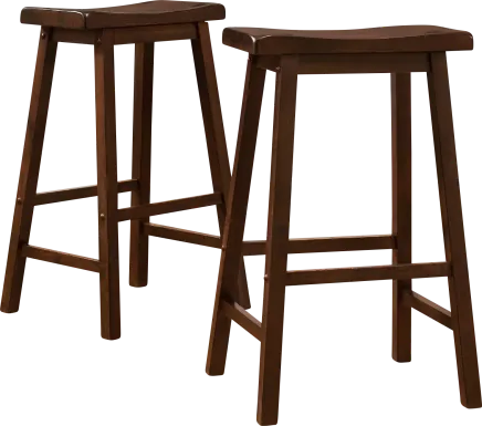 Nario Walnut Barstool (Set of 2)