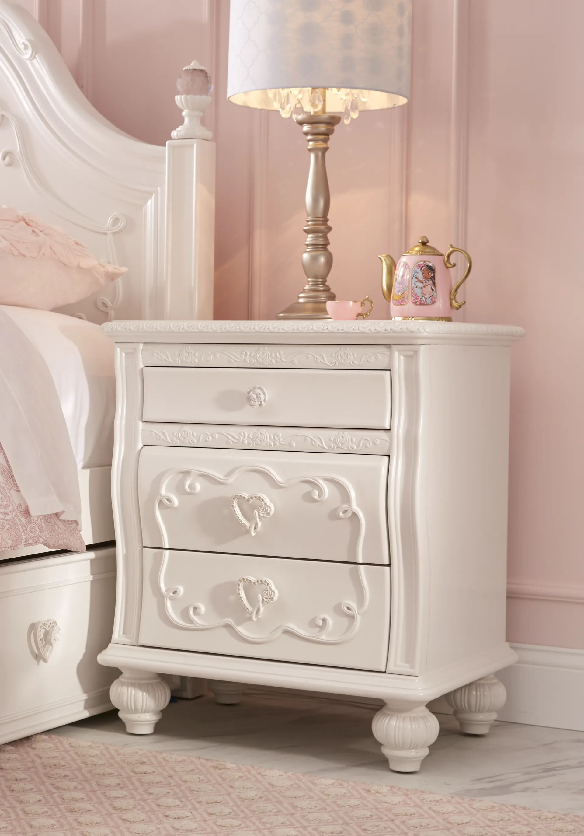 Disney Princess White Nightstand - Image 4