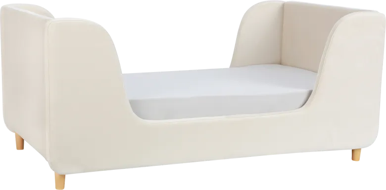 Tegen Almond Upholstered Toddler Bed