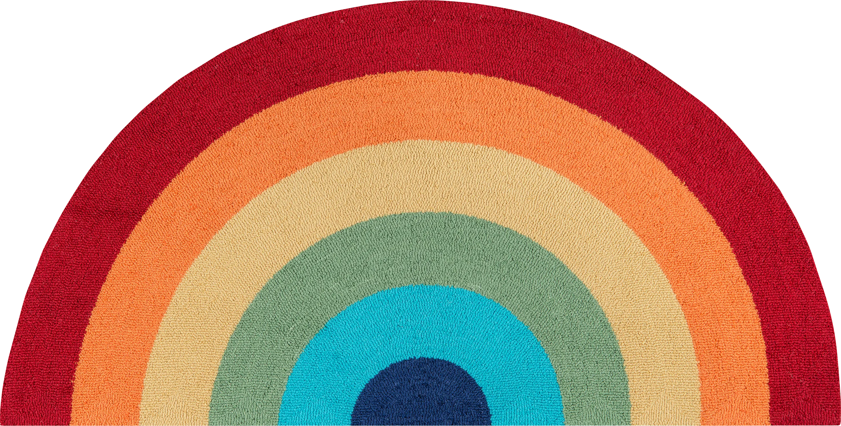 Kids Rainbow Hues Red 1'5 x 2'10 Rug - Thumbnail - Image 1