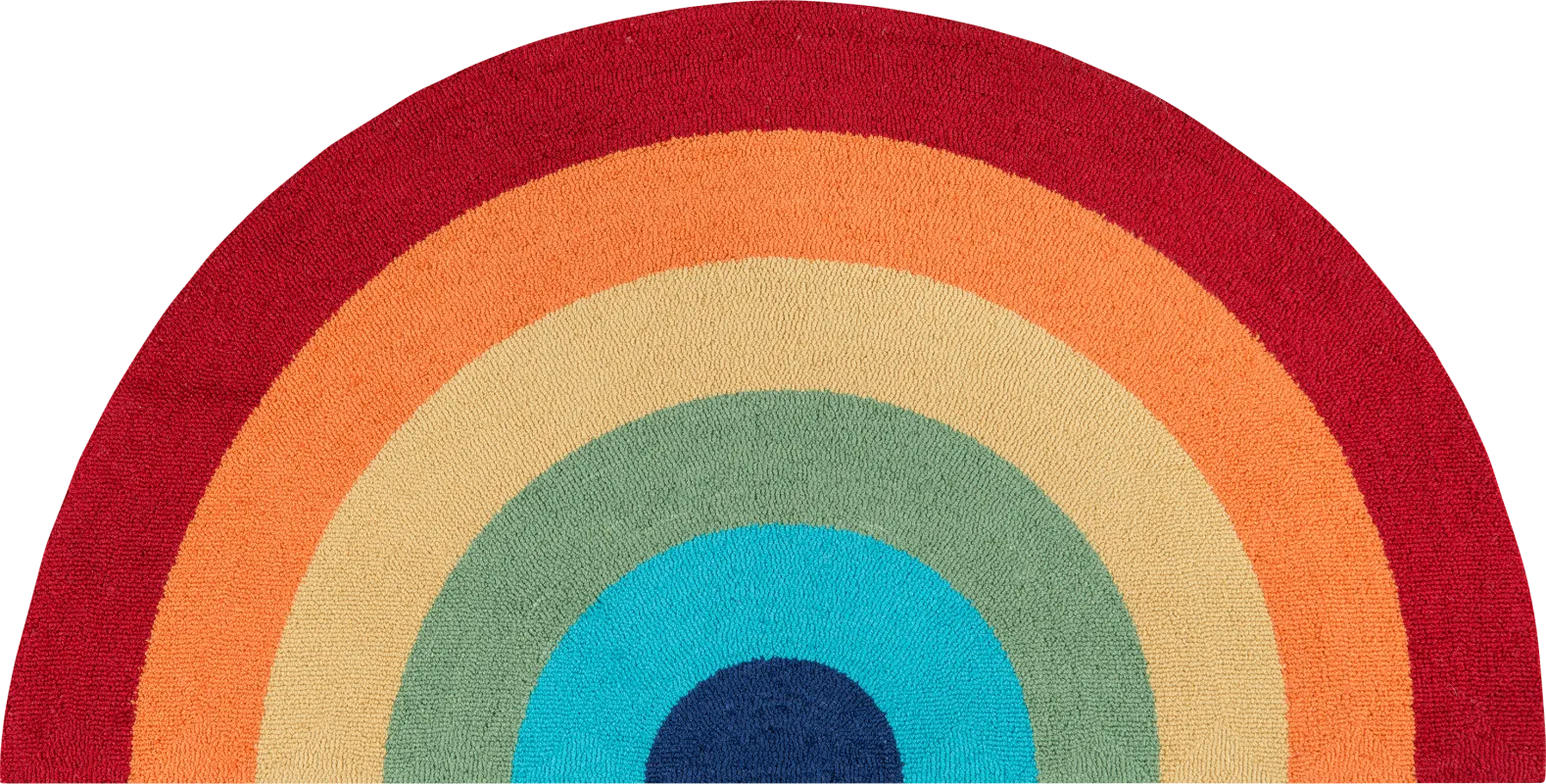 Kids Rainbow Hues Red 1'5 x 2'10 Rug