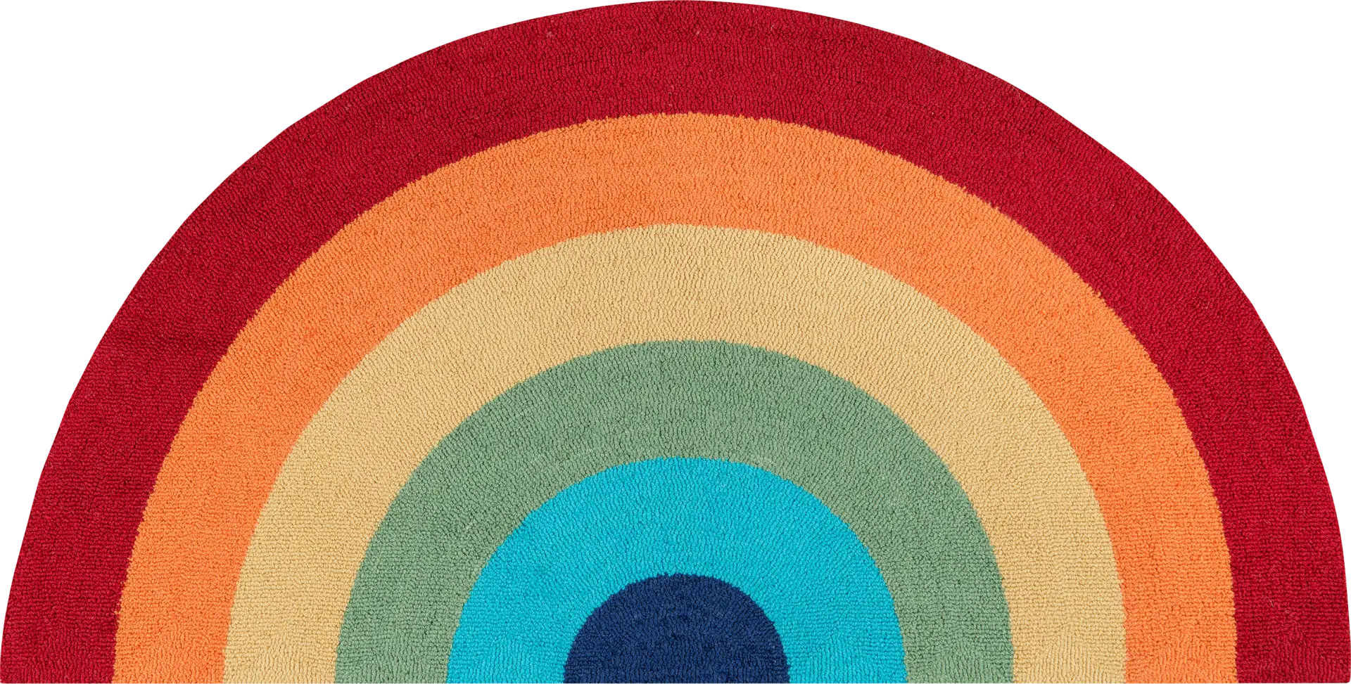 Kids Rainbow Hues Red 1'5 x 2'10 Rug