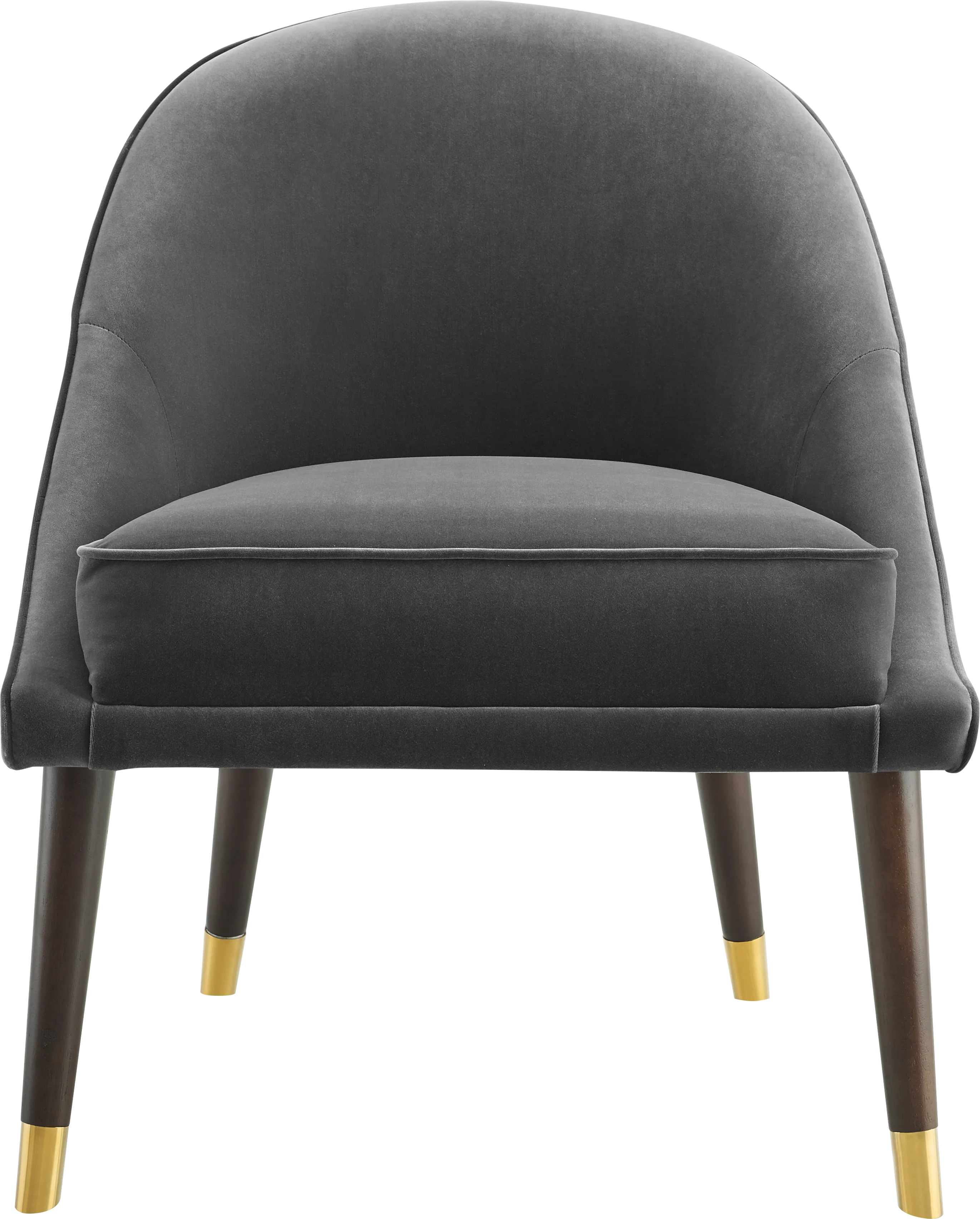 Evadean Charcoal Gray Accent Chair - Thumbnail - Image 1