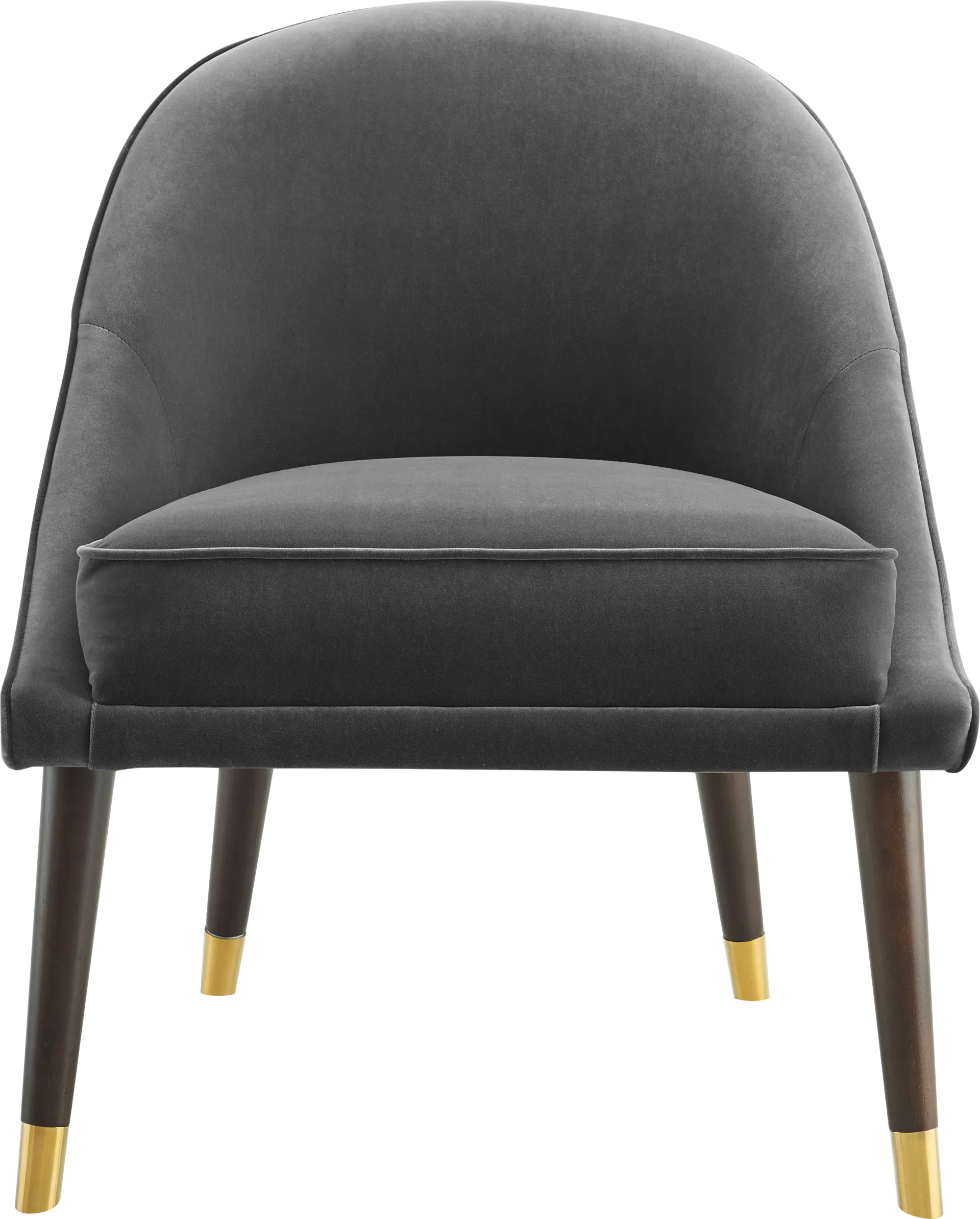 Evadean Charcoal Gray Accent Chair - Image 1