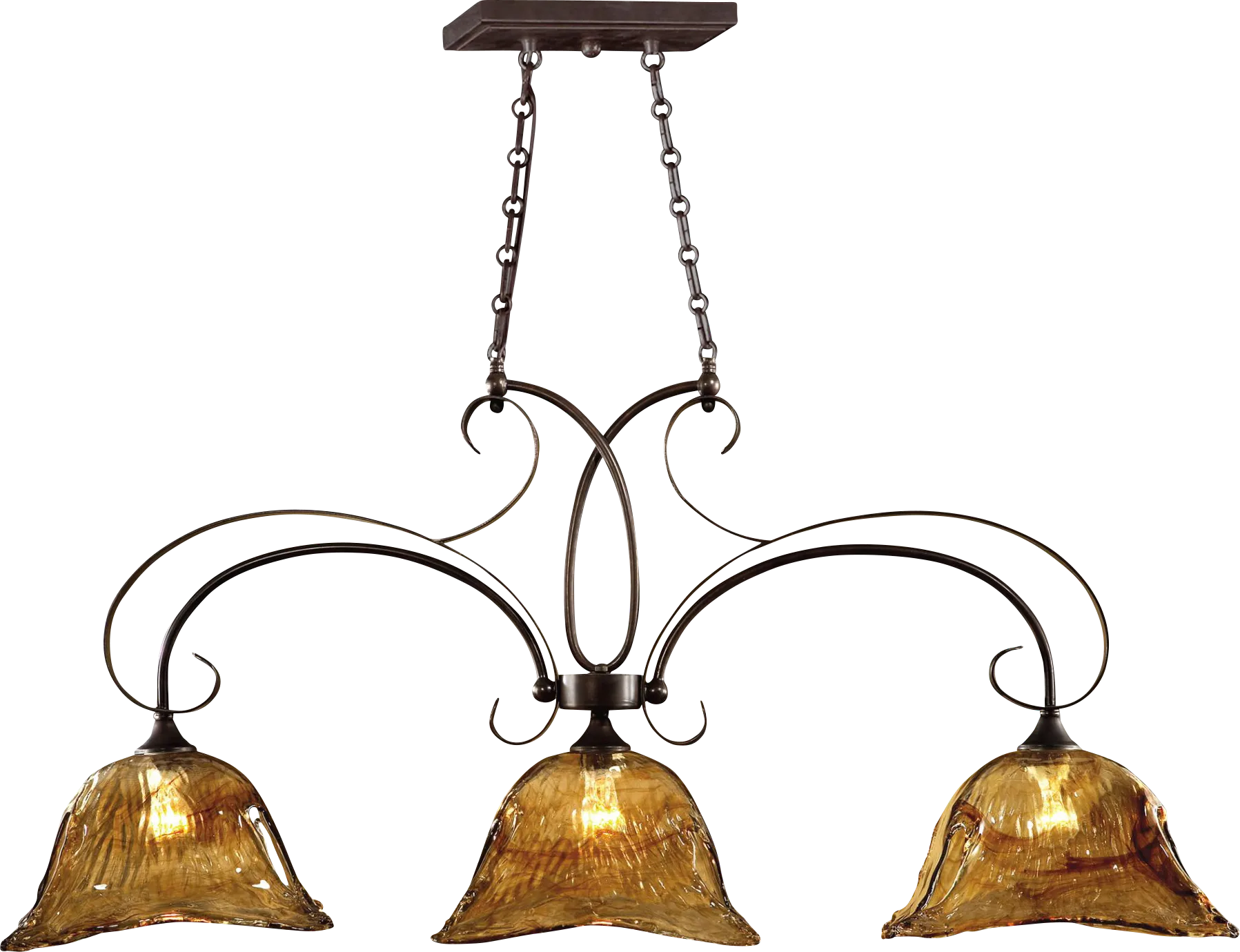 Carroll Brook Bronze Chandelier
