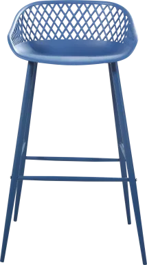 Belcross Blue Outdoor Barstool