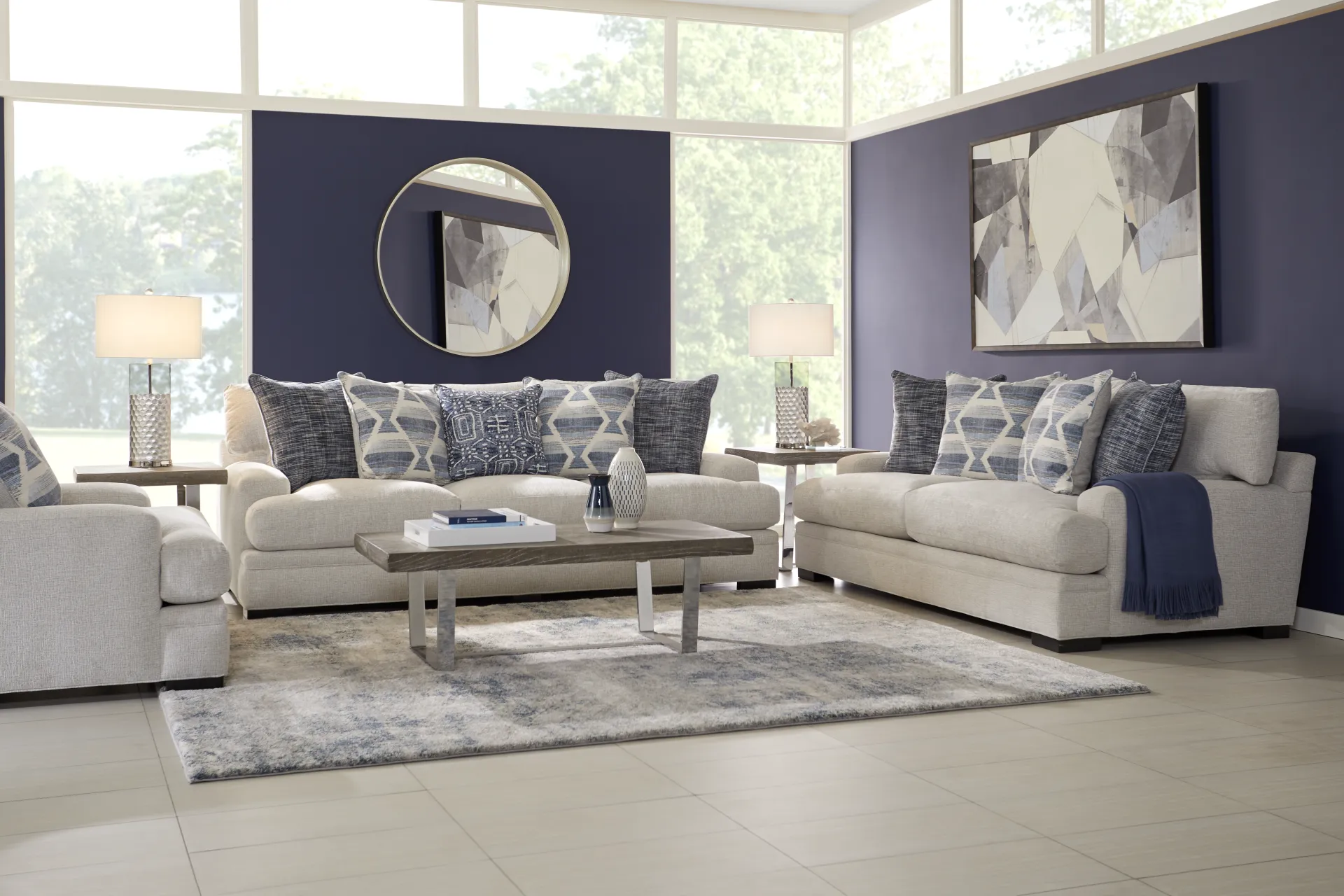 Bedford Park Ivory 2 Pc Living Room - Image 2