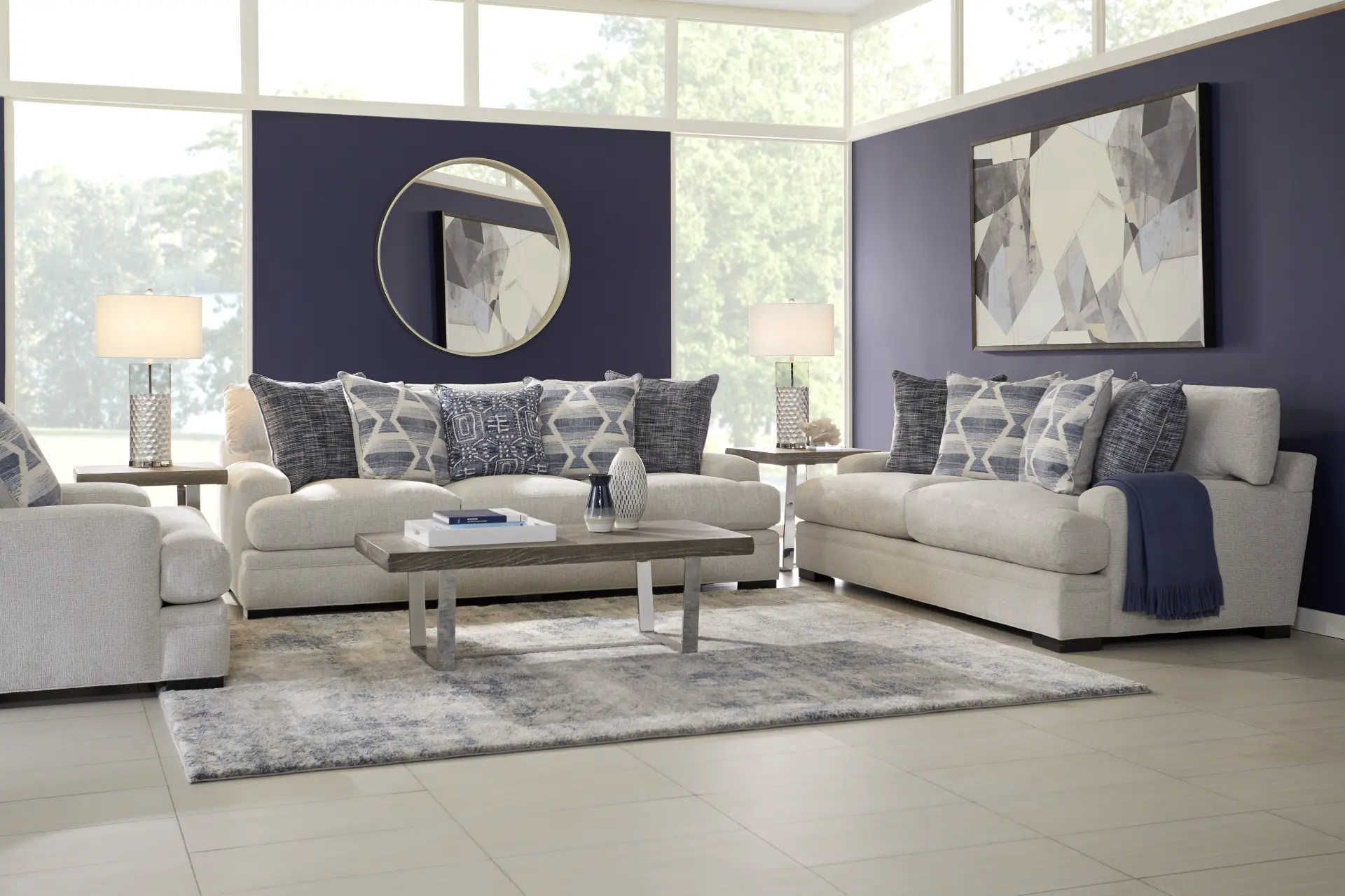 Bedford Park Ivory 2 Pc Living Room
