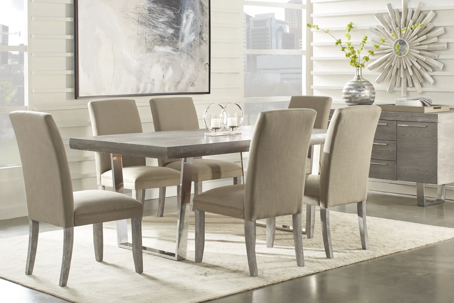 San Francisco Gray Dining Table - Image 1