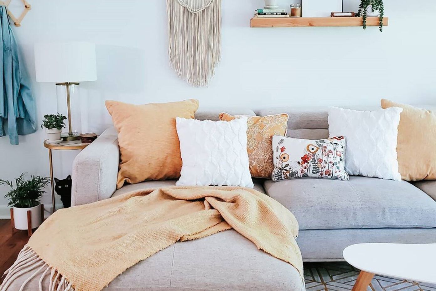gray couch 