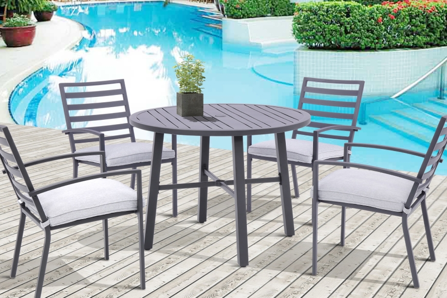 hard plastic patio set
