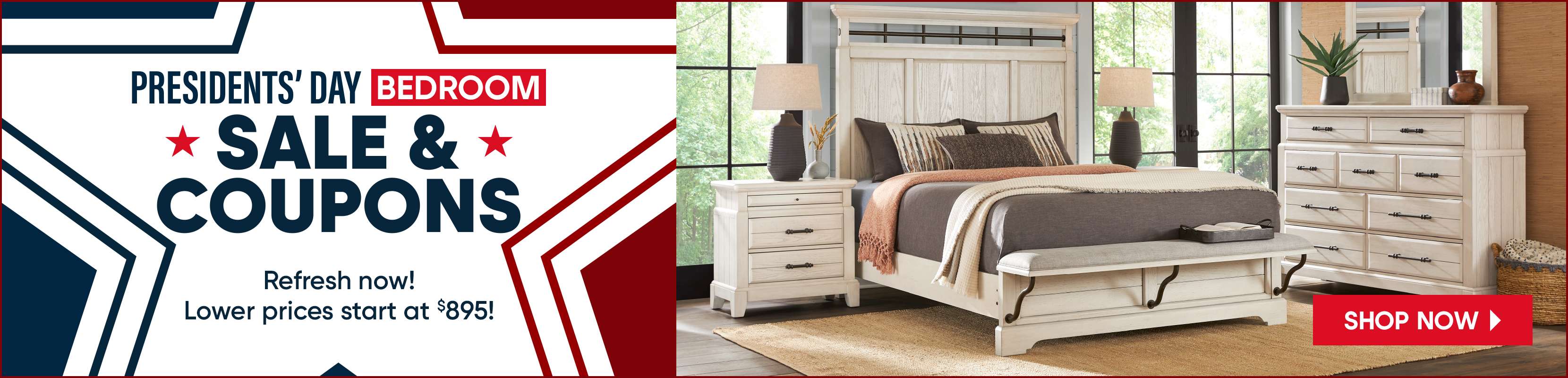 PRESIDENTS' DAY BEDROOM SALE & COUPONS. Shop now!
