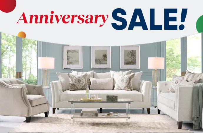 Anniversary SALE! Living room furniture.
