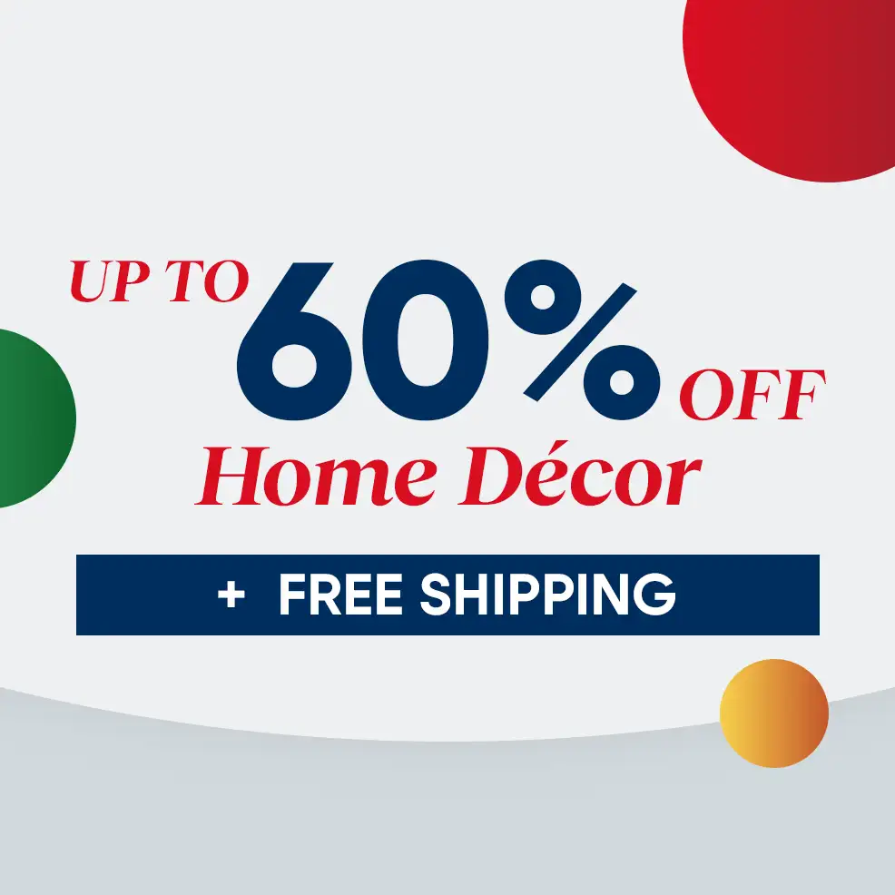 Up to 60% off Home Décor + Free Shipping
