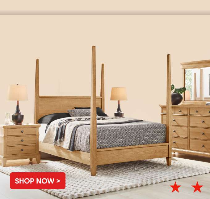 SHOP NOW > Bed and bedroom furniture set.
