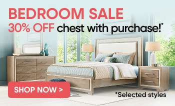 Bedroom sale: 30% off chest with purchase. Shop now.
