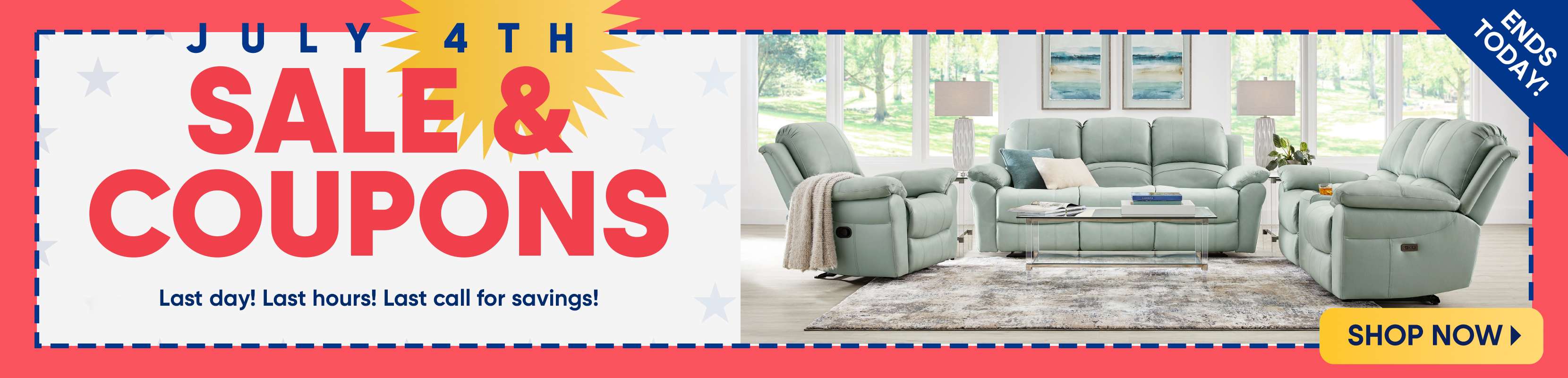 JULY 4TH SALE & COUPONS. Last day! Last hours! Last call for savings! Shop now.
