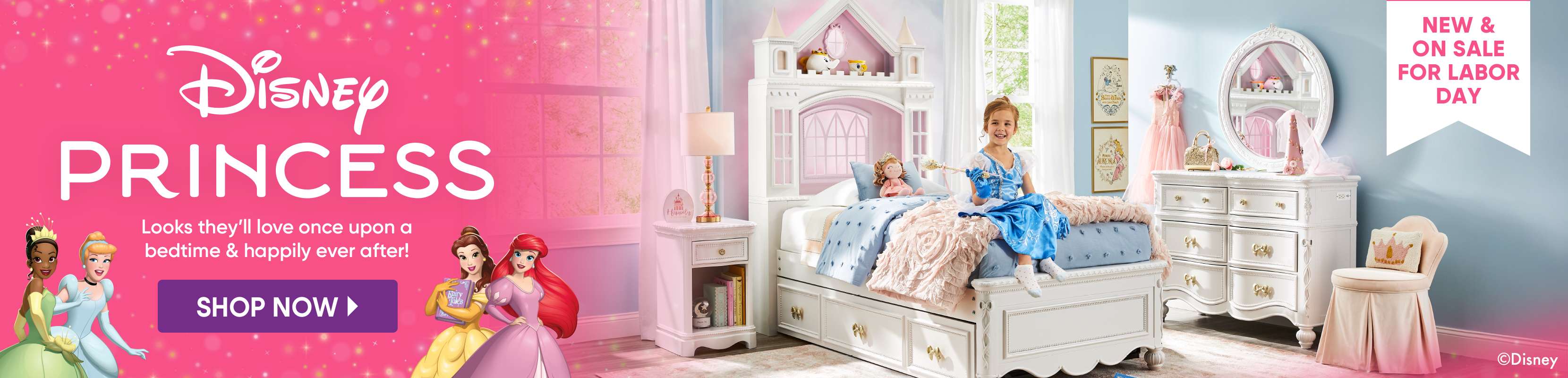Disney Princess, New & On Sale for Labor Day.

