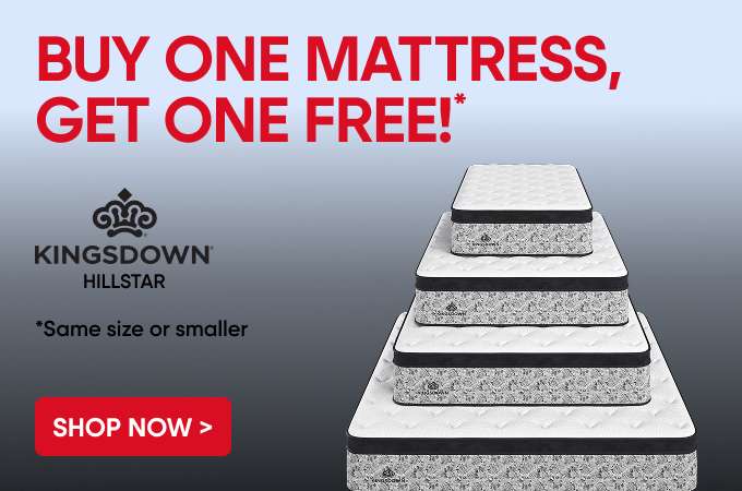 Buy one mattress, get one free! Kingsdown Hillstar. Shop now.
