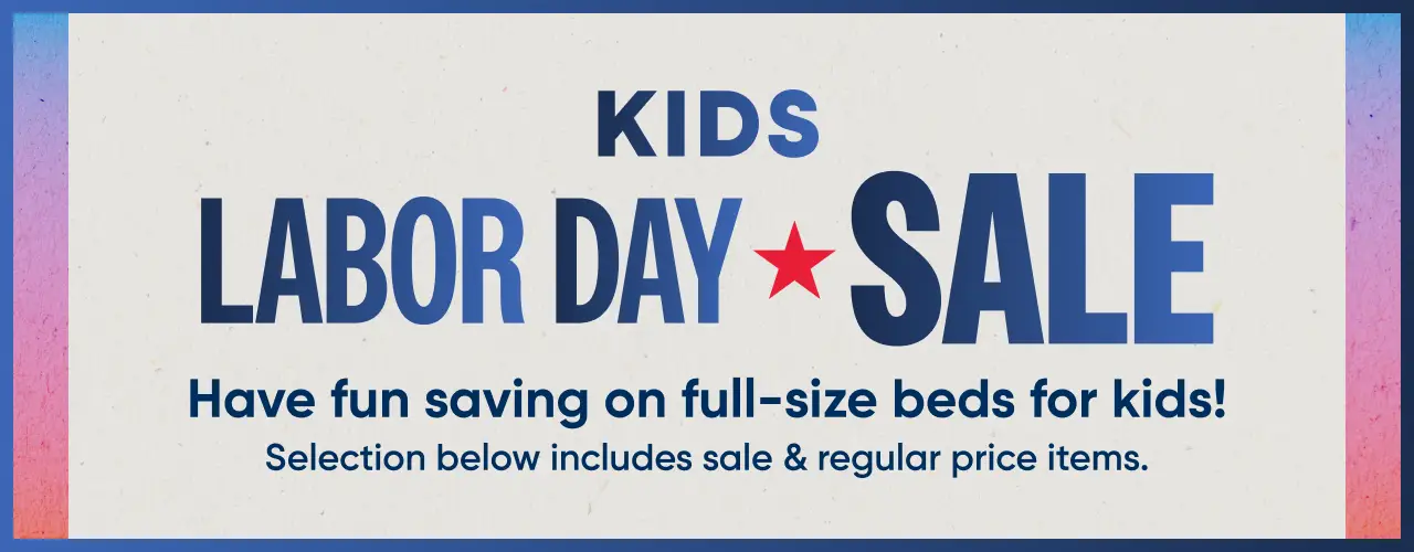 Kids Labor Day Sale: Have fun saving on full-size beds for kids! Selection below includes sale & regular price items.