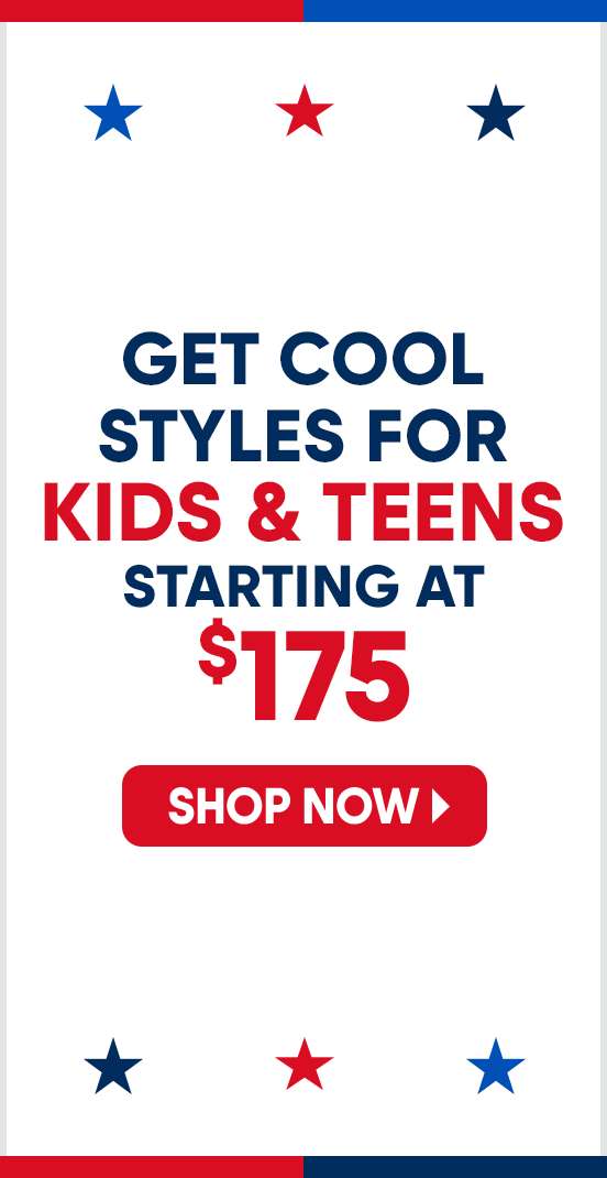 Get cool styles for kids & teens starting at $175. Shop now.
