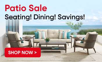 Patio Sale: Seating! Dining! Savings! Shop Now.
