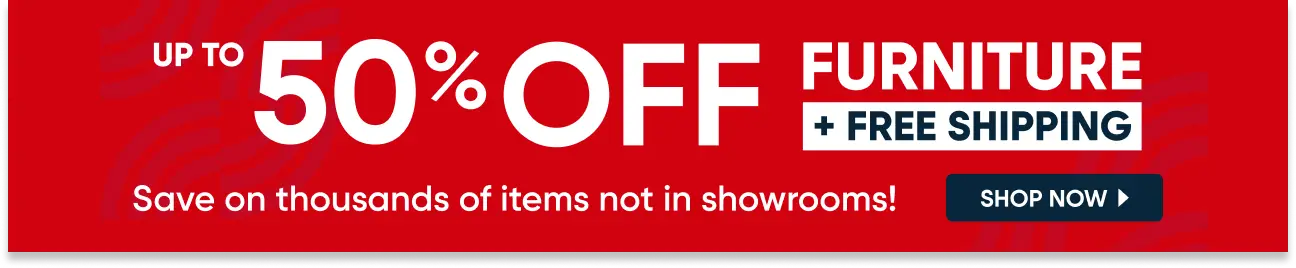 Up to 50% off furniture plus free shipping. Save on thousands of items you won't see on the showroom floor! Shop now.
