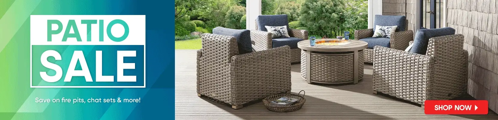 PATIO SALE. Save on fire pits, chat sets & more! Shop Now.