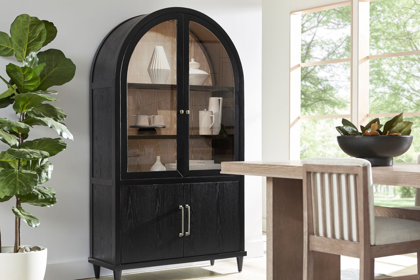 black China cabinet  