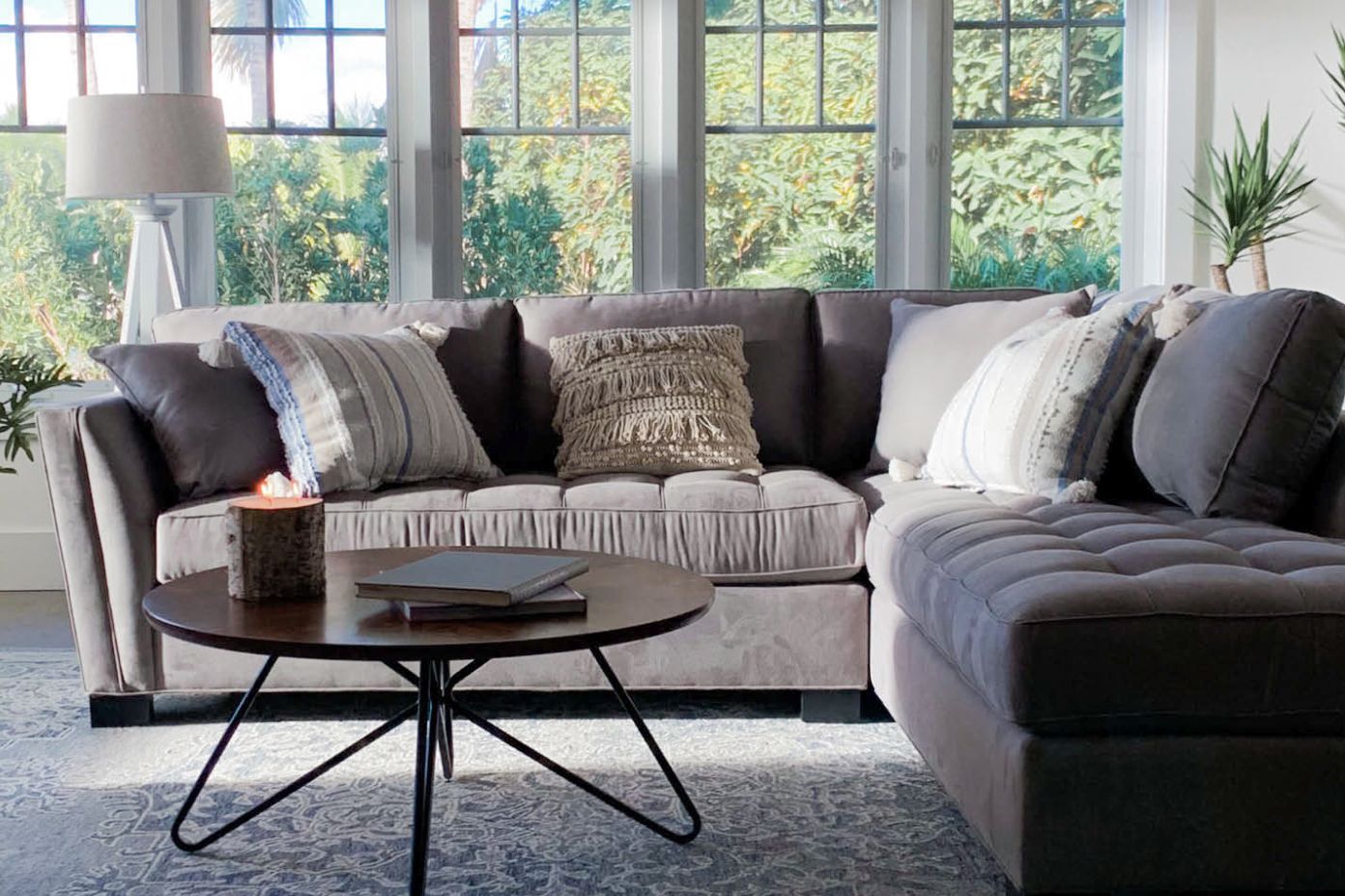 gray couch 