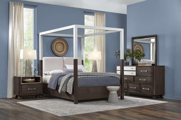 blue modern bedroom