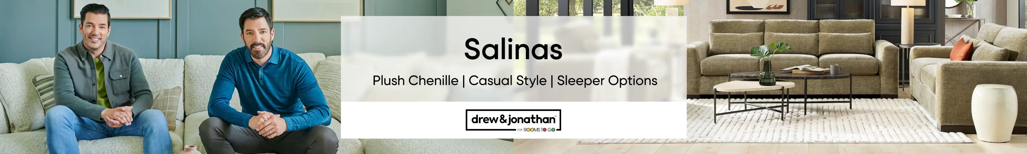 Salinas Plush Chenille Casual Style Sleeper Options by Drew & Jonathan for Rooms To Go featuring a sofa collection.